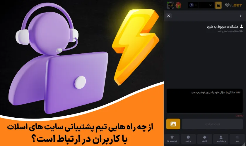 از چه راه‌ ها تیم پشتیبانی سایت‌ های اسلات با کاربران در ارتباط است؟