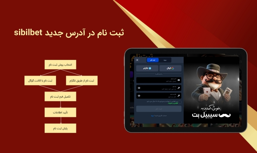 ایجاد حساب کاربری در سیبیل بت